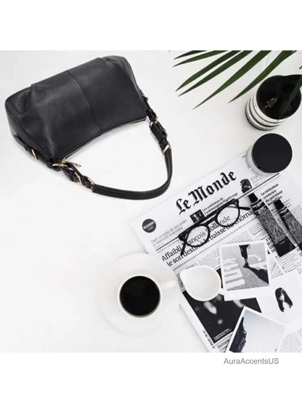 Top Grain Pebbled Cowhide Leather Hobo Bag Adjustable Strap Shoulder Purse